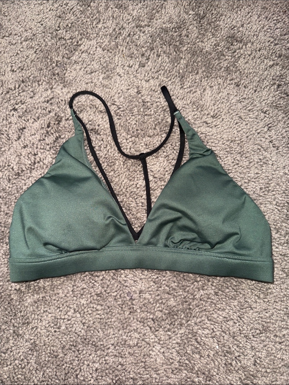 Victoria's Secret Olive Green Triangle Bralette with T-Back